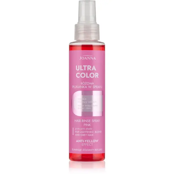 Joanna Joanna Ultra Color Hair Rinse Pink Spray tonirano pršilo odtenek Pink 150 ml