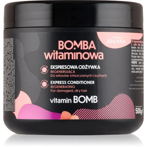 Joanna Joanna Vitamin Bomb Express Conditioner ekspresni regeneracijski balzam za suhe in poškodovane lase 500 ml