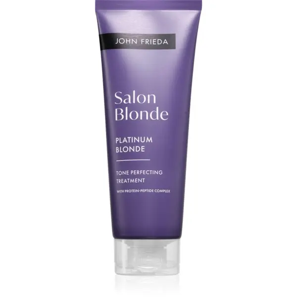 John Frieda John Frieda Salon Blonde Tone Perfecting Treatment tonirana krema za intenzivnost barve las odtenek Platinum Blonde 120 ml