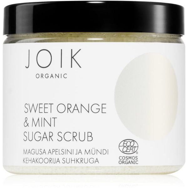 JOIK Organic JOIK Organic Body Scrub Sweet Orange & Mint sladkorni piling za telo 210 g