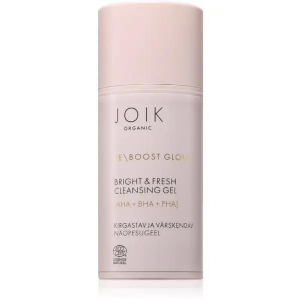 JOIK JOIK Organic Re-Boost Glow osvežilni čistilni gel za obraz z učinkom eksfoliacije 100 ml