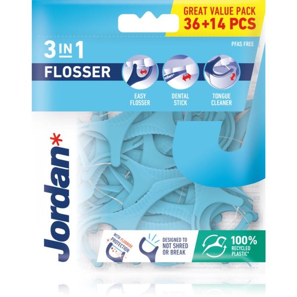 Jordan Jordan Flosser 3in1 zobna nitka 50 kos