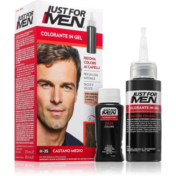 Just for Men Just for Men Color Kit tonirana barva za lase za moške odtenek H-35 Medium Brown 1 kos