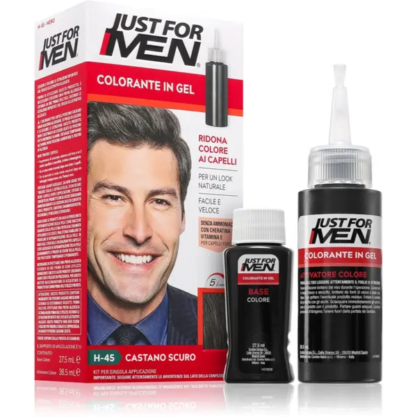 Just for Men Just for Men Color Kit tonirana barva za lase za moške odtenek H-45 Dark Brown 1 kos
