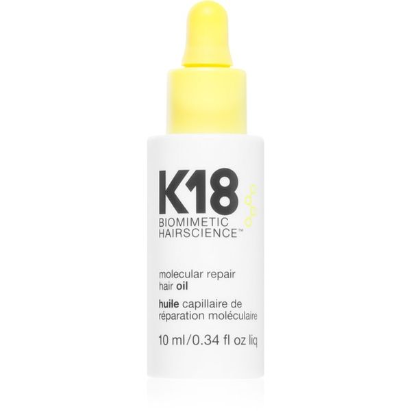 K18 K18 Molecular Repair Hair Oil hranilno suho olje za poškodovane in krhke lase 10 ml