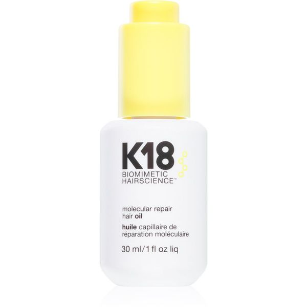 K18 K18 Molecular Repair Hair Oil hranilno suho olje za poškodovane in krhke lase 30 ml