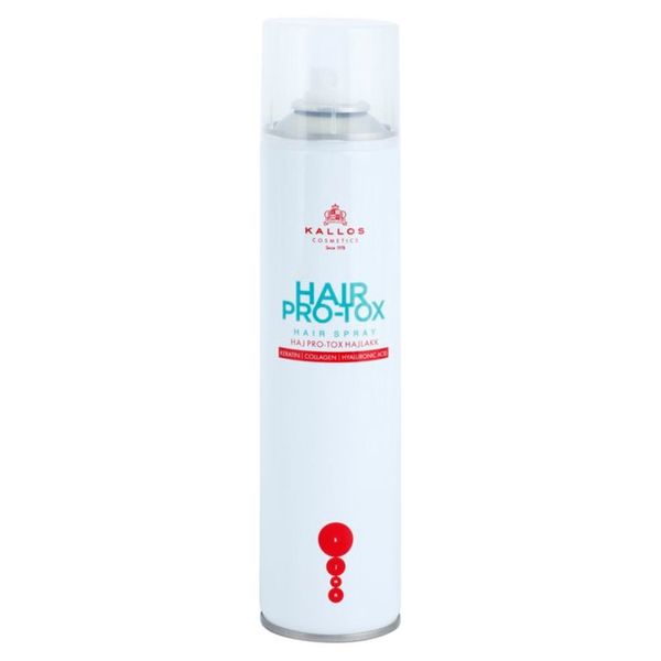 Kallos Kallos Hair Pro-Tox lak za suhe in poškodovane lase 400 ml