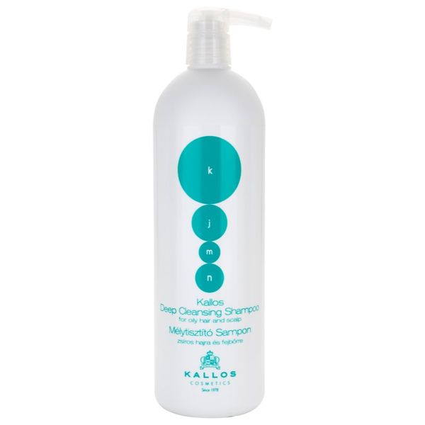 Kallos Kallos KJMN Deep Cleansing globinsko čistilni šampon za mastne lase in lasišče 1000 ml