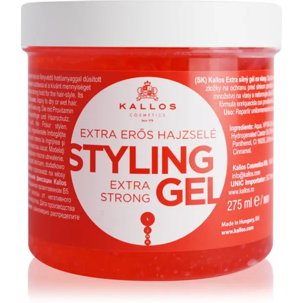 Kallos Kallos KJMN Extra Strong Styling Gel ekstra močan gel za lase 275 ml