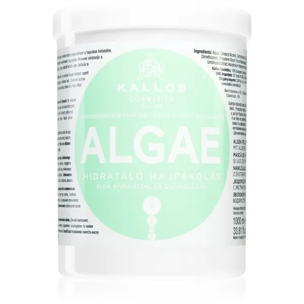 Kallos Kallos KJMN Professional Algae vlažilna maska z izvlečki alg in oljčnim oljem 1000 ml