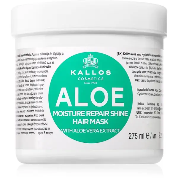Kallos Kallos KJMN Professional Aloe vlažilna maska z aloe vero 275 ml