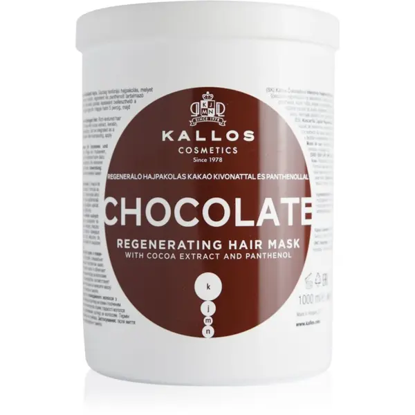 Kallos Kallos KJMN Professional Chocolate regeneracijska maska za lase 1000 ml
