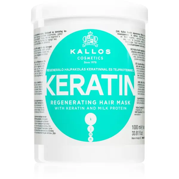 Kallos Kallos KJMN Professional Keratin maska za lase s keratinom 1000 ml
