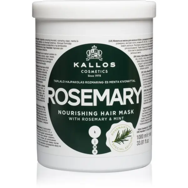 Kallos Kallos KJMN Professional Rosemary maska za lase 1000 ml