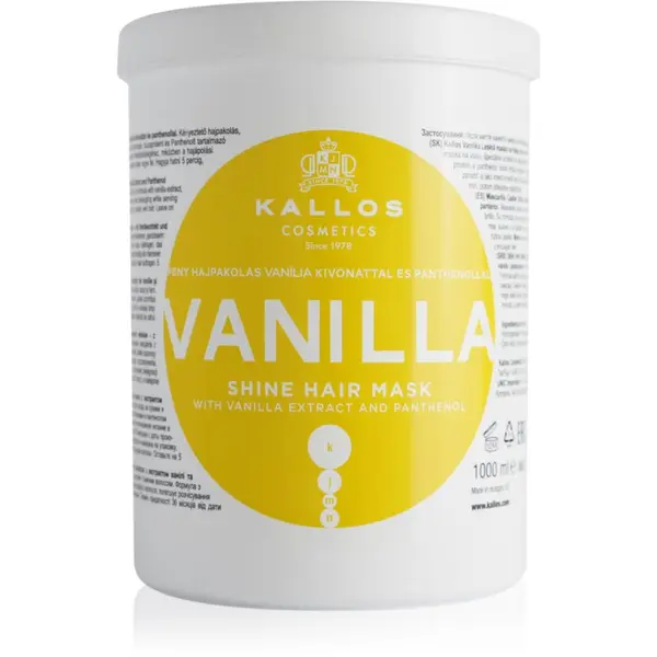 Kallos Kallos KJMN Professional Vanilla revitalizacijska maska za lase 1000 ml