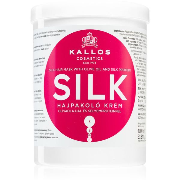 Kallos Kallos Silk maska za suhe in občutljive lase 1000 ml