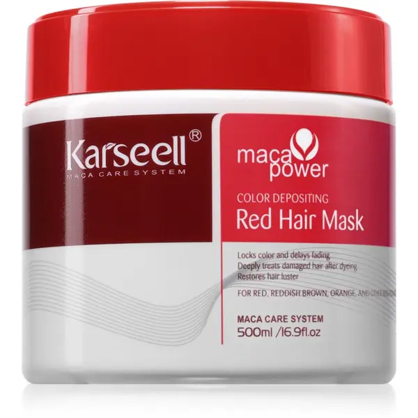 Karseell Karseell Color Depositing Red Hair Mask maska za intenzivnost barve las 500 ml