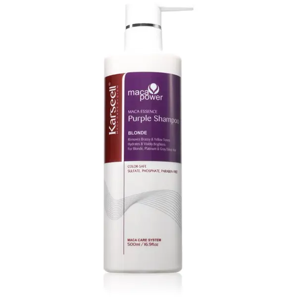 Karseell Karseell Purple Shampoo vijoličen šampon za nevtralizacijo rumenih odtenkov 500 ml