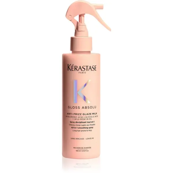 Kérastase Kérastase Gloss Absolu Anti-Frizz Glaze Milk pršilo brez spiranja za sijaj in mehkobo las 190 ml