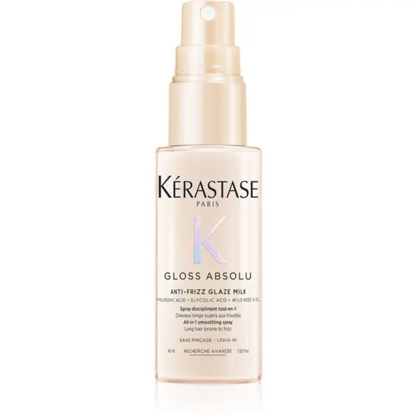 Kérastase Kérastase Gloss Absolu Anti-Frizz Glaze Milk pršilo brez spiranja za sijaj in mehkobo las 45 ml