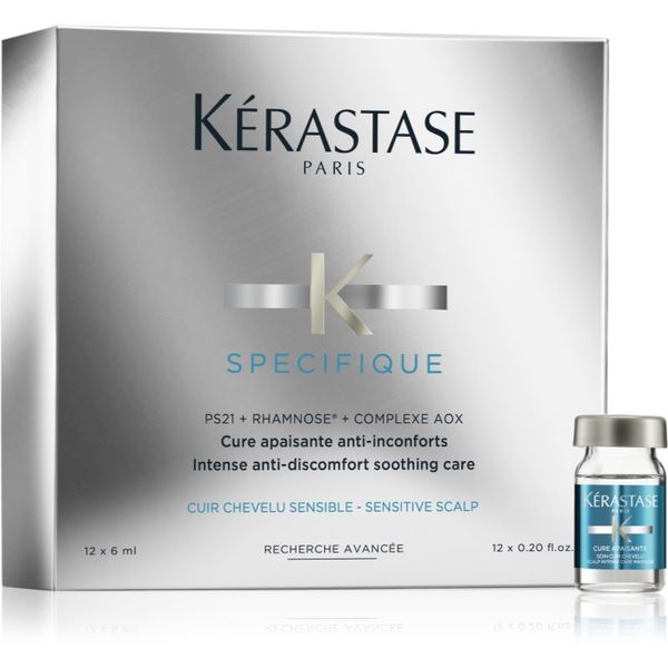 Kérastase Kérastase Specifique Cure Apaisante Anti-Inconforts 4-tedenska intenzivna kura za razdraženo lasišče 12 x 6 ml