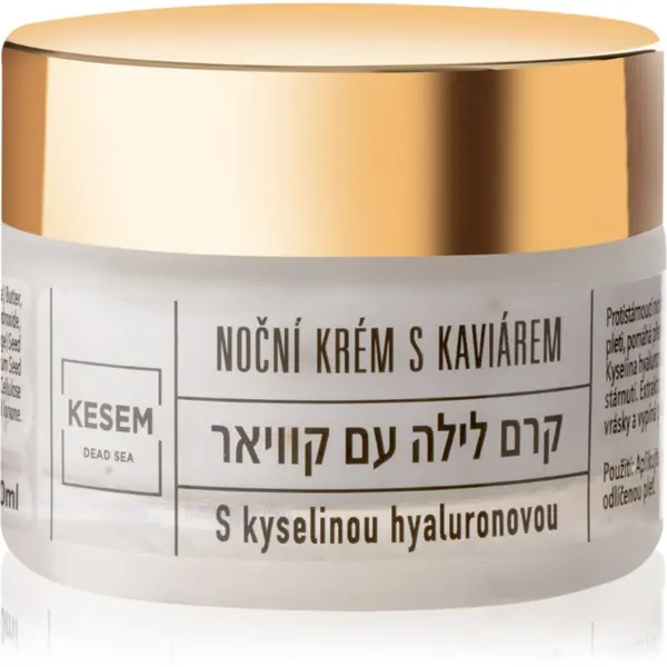 KESEM KESEM Night Cream with Caviar and Hyaluronic Acid nočna krema s hialuronsko kislino 50 ml