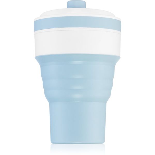 KidPro KidPro Collapsible Mug skodelica s slamico Blue 350 ml