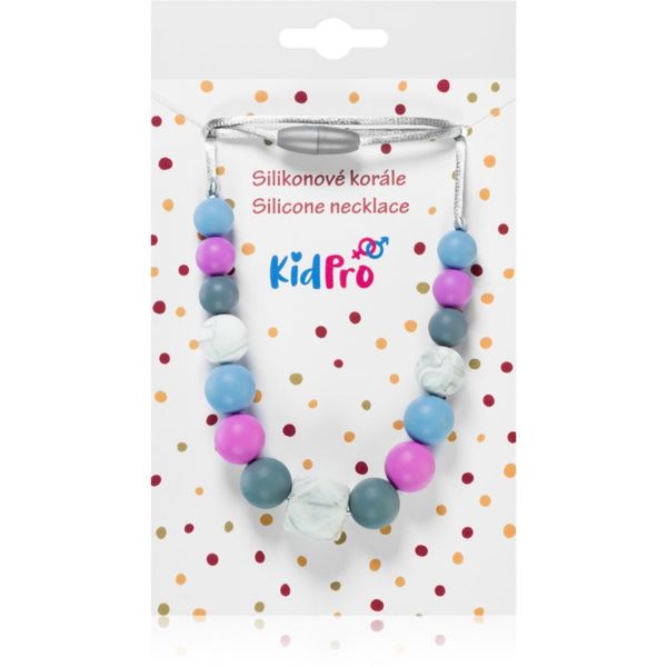 KidPro KidPro Silicone Necklace grizalne kroglice Grey Mix 1 kos