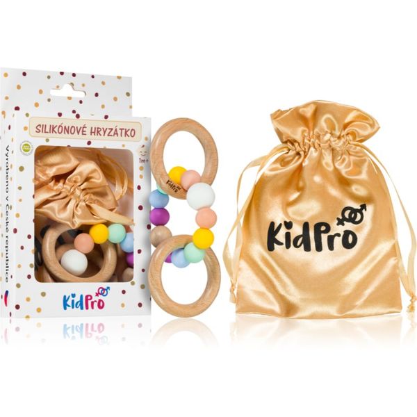 KidPro KidPro Teether & Rattle Fruit Mix grizalo z ropotuljico Rainbow 1 kos