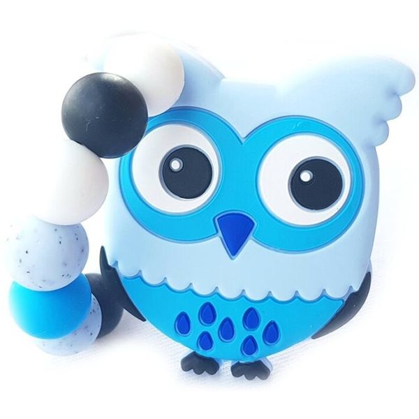 KidPro KidPro Teether Owl Blue grizalo 1 kos