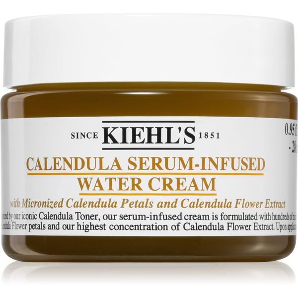 Kiehl's Kiehl's Calendula Serum-Infused Water Cream lahka vlažilna dnevna krema za vse tipe kože, vključno z občutljivo kožo 28 ml