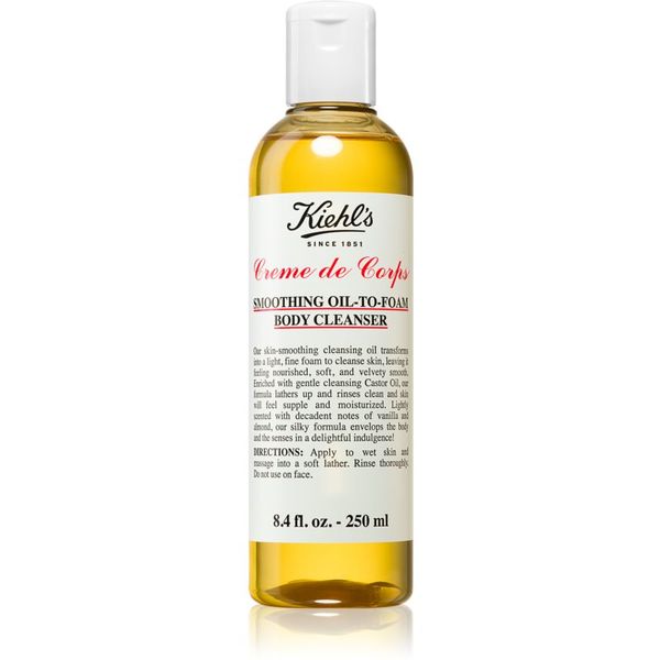 Kiehl's Kiehl's Creme de Corps Smoothing Oil-to-Foam Body Cleanser olje za telo za vse tipe kože 250 ml