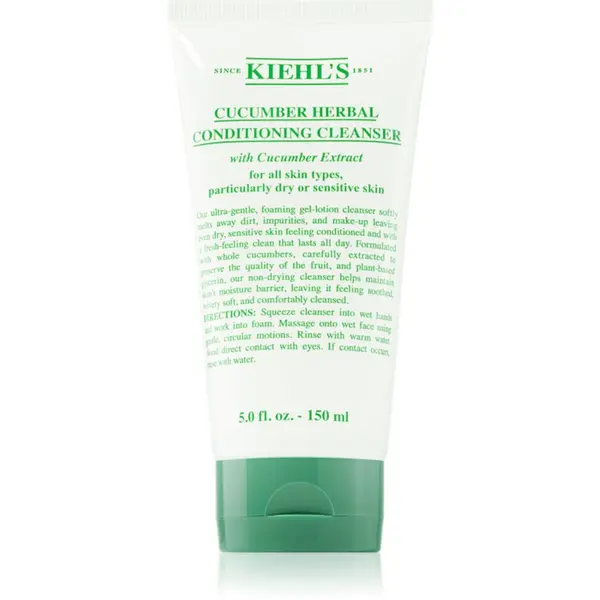 Kiehl's Kiehl's Cucumber Conditioning Cleanser nežna čistilna emulzija za vse tipe kože, vključno z občutljivo kožo 150 ml