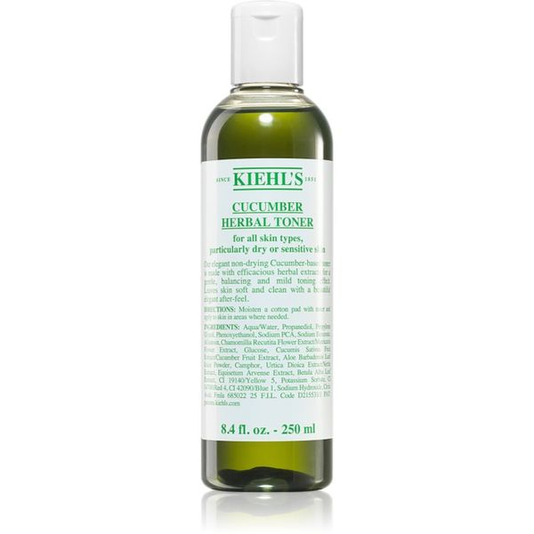 Kiehl's Kiehl's Cucumber Herbal Alcohol-Free Toner tonik za obraz za suho in občutljivo kožo 250 ml