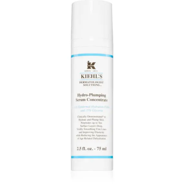 Kiehl's Kiehl's Dermatologist Solutions Hydro-Plumping Serum Concentrate vlažilni serum za vse tipe kože, vključno z občutljivo kožo 75 ml