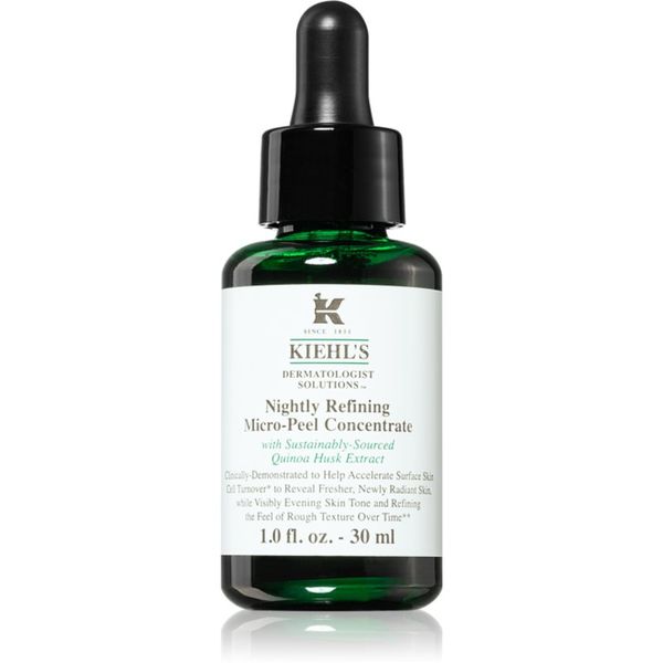 Kiehl's Kiehl's Dermatologist Solutions Nightly Refining Micro-Peel Concentrate posvetlitvena nočna piling nega za vse tipe kože, vključno z občutljivo kožo 3