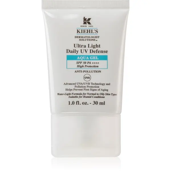 Kiehl's Kiehl's Dermatologist Solutions Ultra Light Daily UV Defense Aqua Gel SPF 50 PA++++ ultra lahki zaščitni fluid za vse tipe kože, vključno z občutljivo