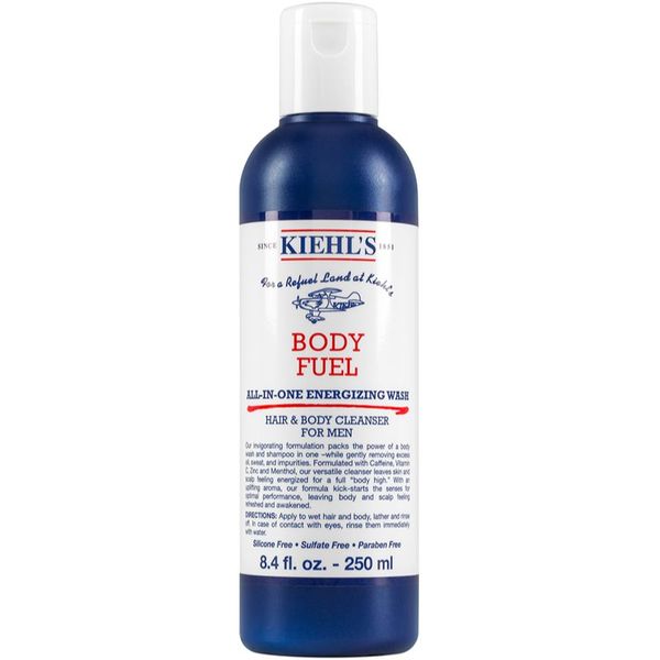 Kiehl's Kiehl's Men Body Fuel Wash šampon in gel za prhanje za vse tipe kože, vključno z občutljivo kožo za moške 250 ml