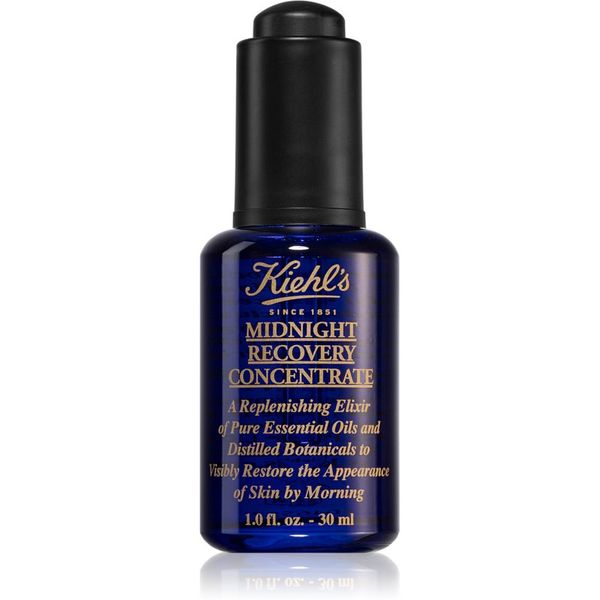 Kiehl's Kiehl's Midnight Recovery Concentrate nočni regeneracijski serum za vse tipe kože, vključno z občutljivo kožo 30 ml