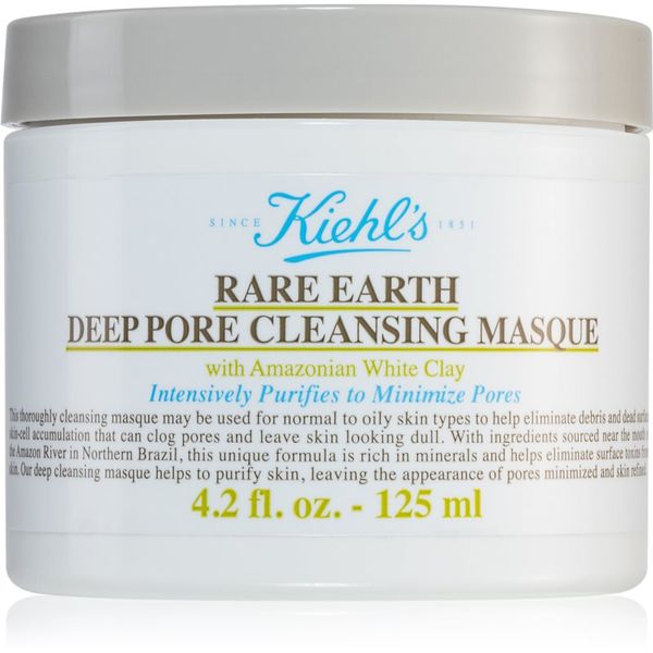 Kiehl's Kiehl's Rare Earth Deep Pore Cleansing Mask globoko čistilna maska za zmanjšanje por 125 ml