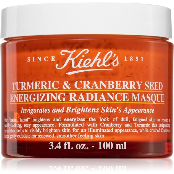 Kiehl's Kiehl's Turmeric and Cranberry Seed Energizing Radiance Mask posvetlitvena maska za obraz za vse tipe kože, vključno z občutljivo kožo 100 ml