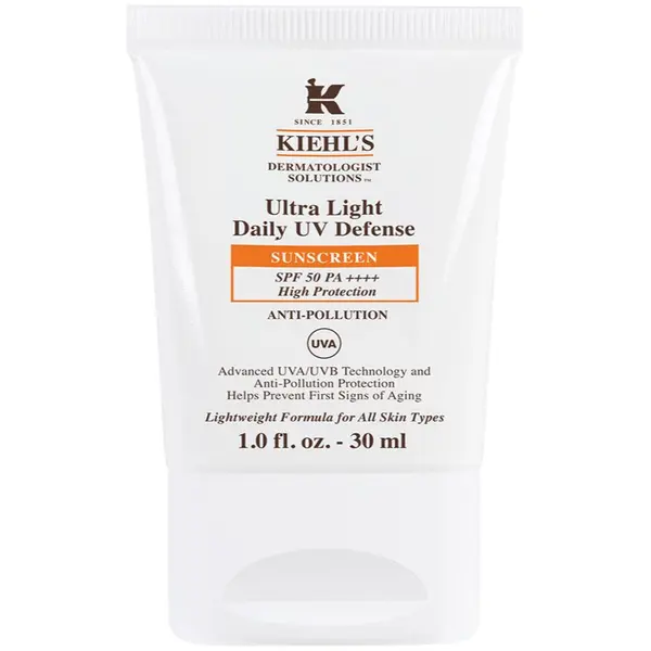 Kiehl's Kiehl's Ultra Light Daily UV Defense ultra lahki zaščitni fluid za vse tipe kože, vključno z občutljivo kožo SPF 50+ 30 ml