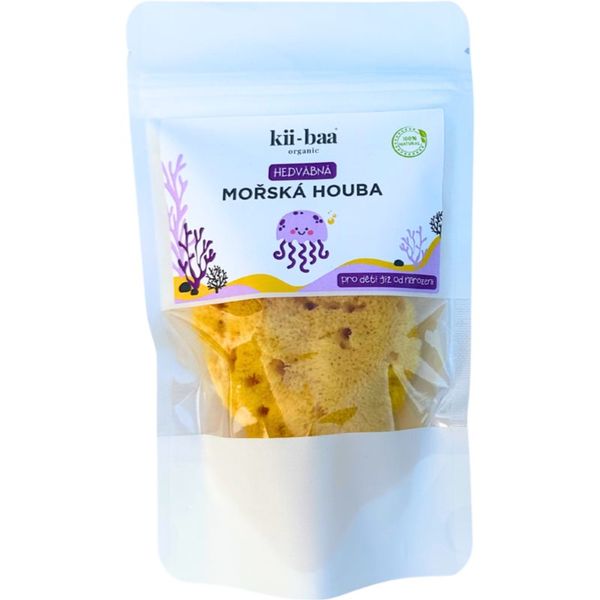 kii-baa® organic kii-baa® organic Natural Sponge Wash naravna morska goba za umivanje za dojenčke 8-10 cm 1 kos