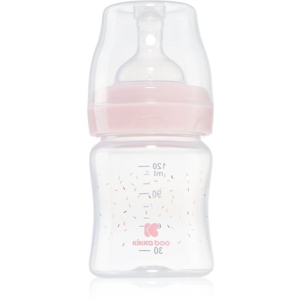 Kikkaboo Kikkaboo Hippo Dreams steklenička za dojenčke 0 m+ Pink 120 ml