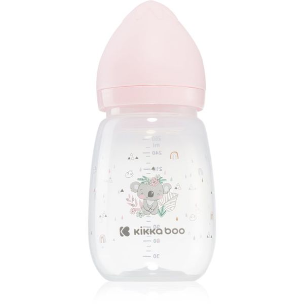 Kikkaboo Kikkaboo Savanna Anti-colic Baby Bottle steklenička za dojenčke 3 m+ Pink 260 ml