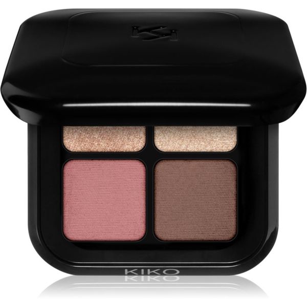 KIKO Milano KIKO Milano New Bright Quartet paleta senčil za oči odtenek 02 Rosy Mauve Variations 3.5 g