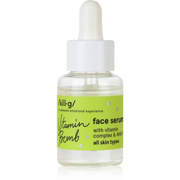 Kilig Kilig Vitamin Bomb vlažilni serum za obraz z AHA 30 ml