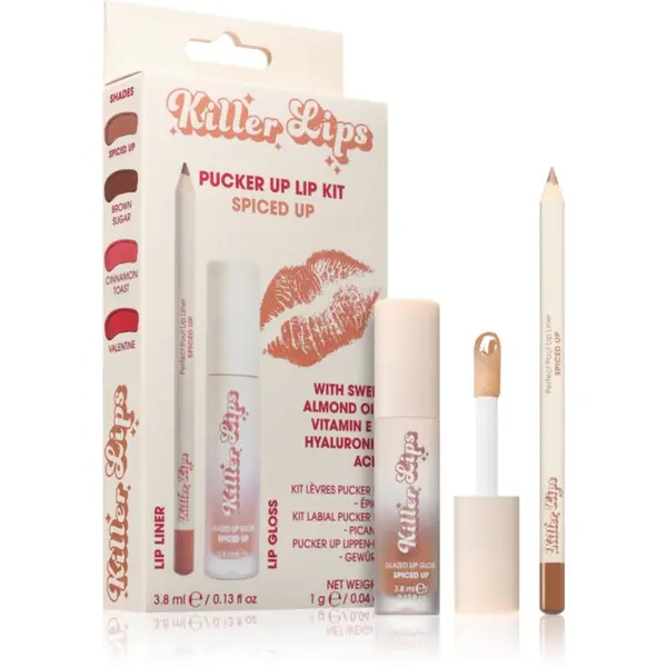 Killer Lips Killer Lips Pucker Up Lip Kit set za ustnice za ženske Spiced Up