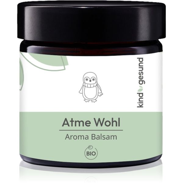 Kindgesund Kindgesund Breathe Well Aroma Balm balzam za podporo zdravja dihal 50 g