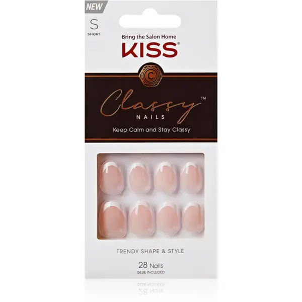KISS KISS Classy Nails Keep Calm and Stay Classy umetni nohti 28 kos
